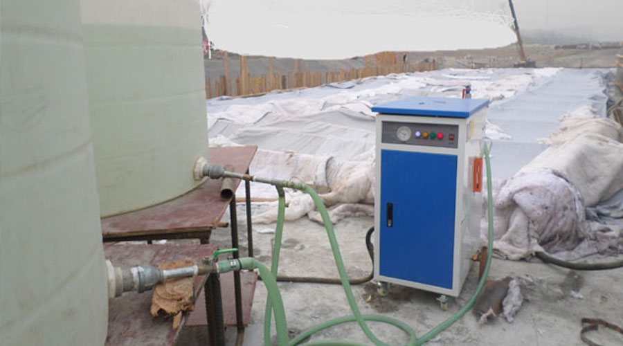 12台道路施工蒸汽发生器联用，河北蒸汽发生器好不热闹